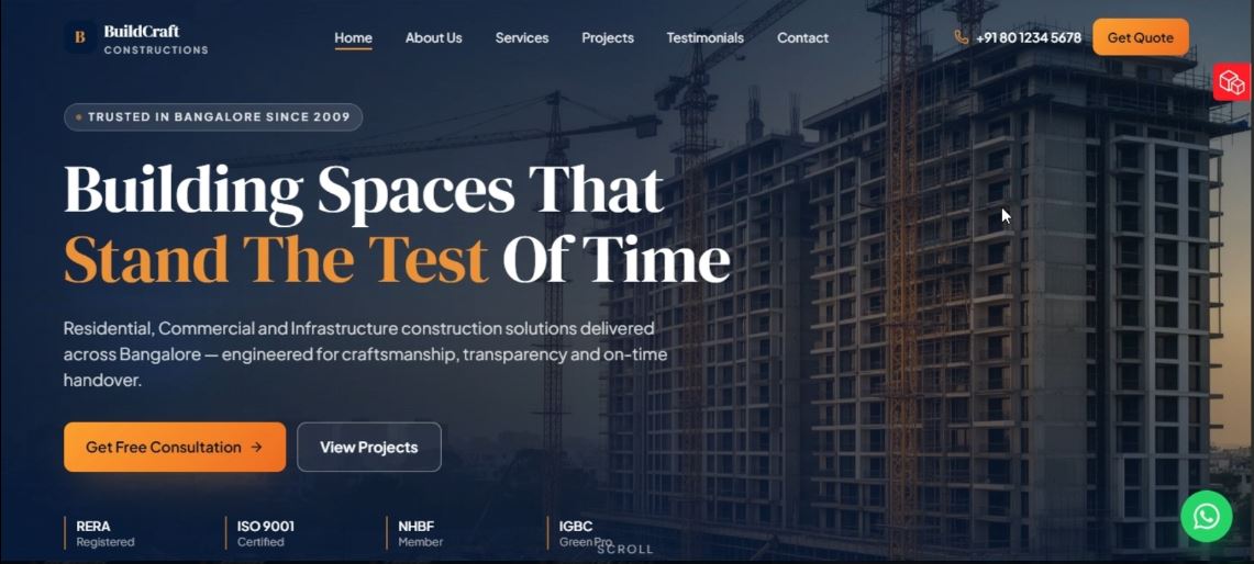BuildCraft Constructions — desktop view
